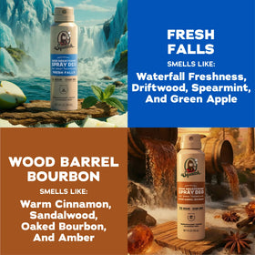 Dr. Squatch Spray Deodorant 4oz bottles side view