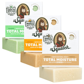 Dr. Squatch Total Moisture Men’s Bar Soap 3-Pack front view