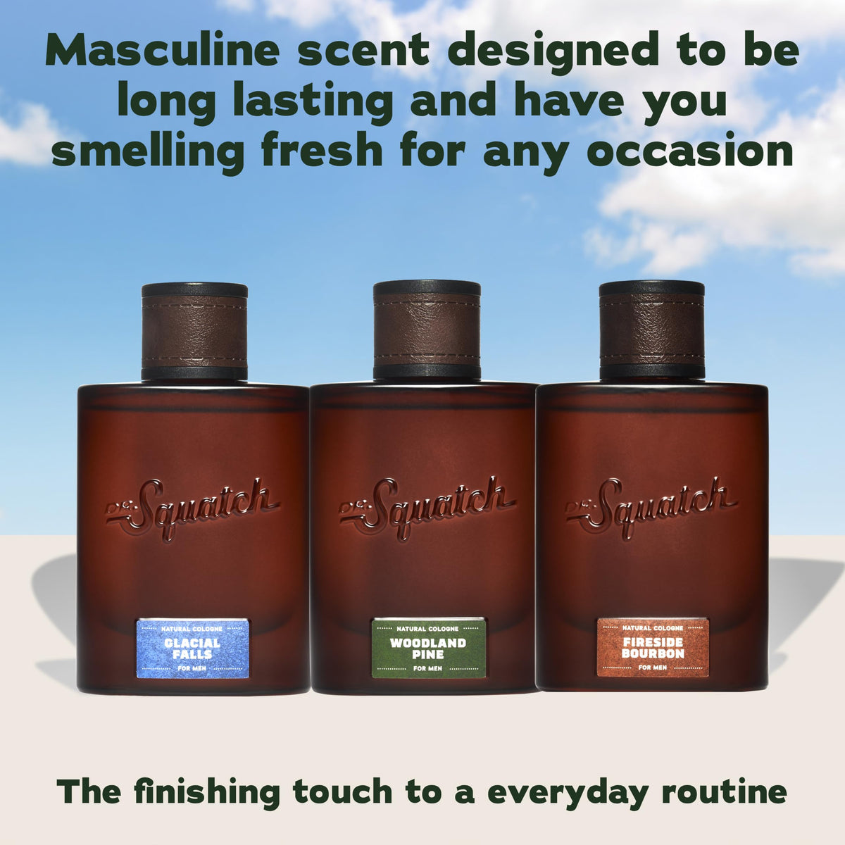 Dr. Squatch Woodland Pine Cologne bottle side view