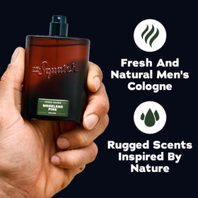 Dr. Squatch Woodland Pine Cologne bottle with packaging