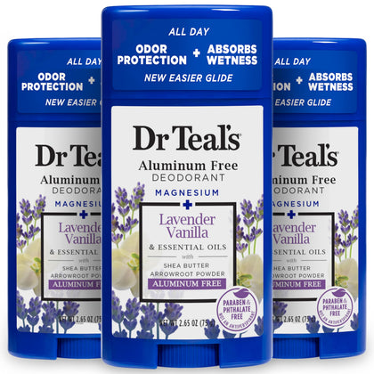 Dr Teal's Aluminum Free Deodorant Lavender Vanilla front view