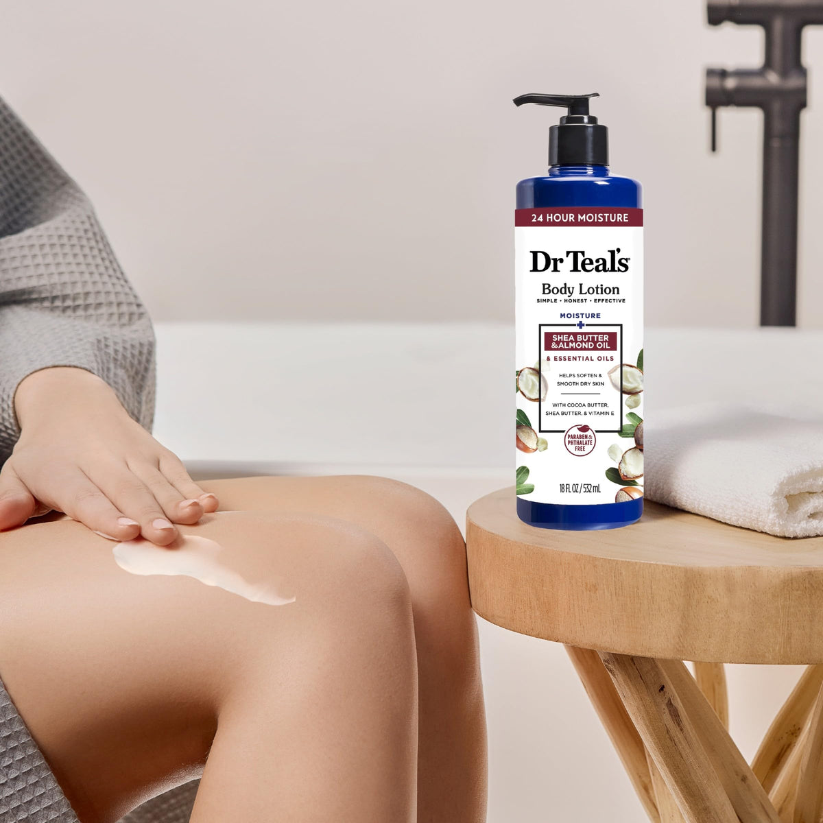 Dr Teal's Body Lotion Shea Butter & Almond packaging