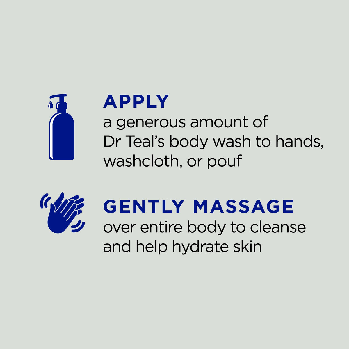 Dr Teal's Body Wash 24 fl oz bottle with label
