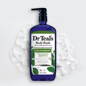 Dr Teal's Body Wash 24 fl oz packaging close-up