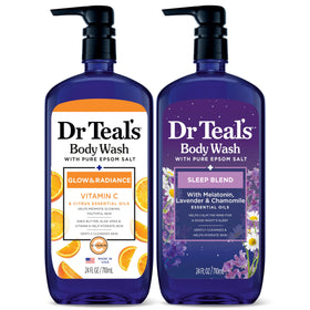 Dr Teal's Body Wash Duo with Pure Epsom Salt front view