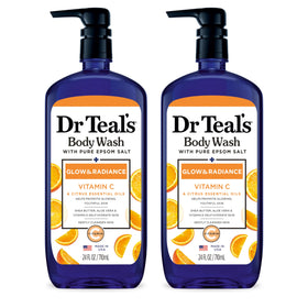 Dr Teal's Body Wash Glow & Radiance 24oz front view