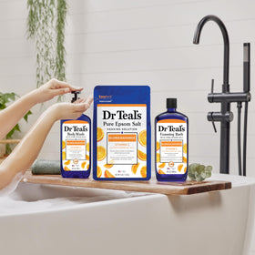 Dr Teal's Body Wash Glow & Radiance with citrus essential oils