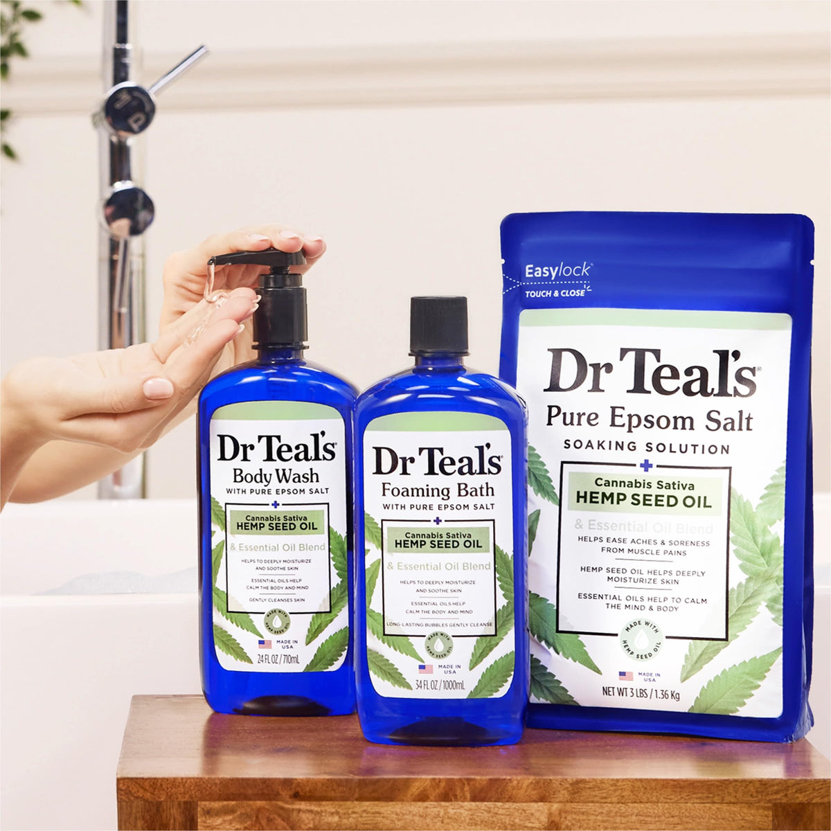 Dr Teal's Body Wash with shea butter and aloe vera