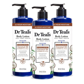 Dr Teal's Coconut Oil Body Lotion front view 18 fl oz