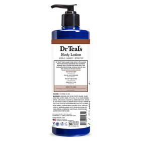 Dr Teal's Coconut Oil Body Lotion with tropical background