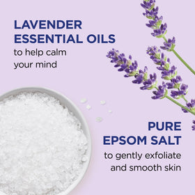 Dr Teal's Epsom Salt Body Scrub packaging with lavender