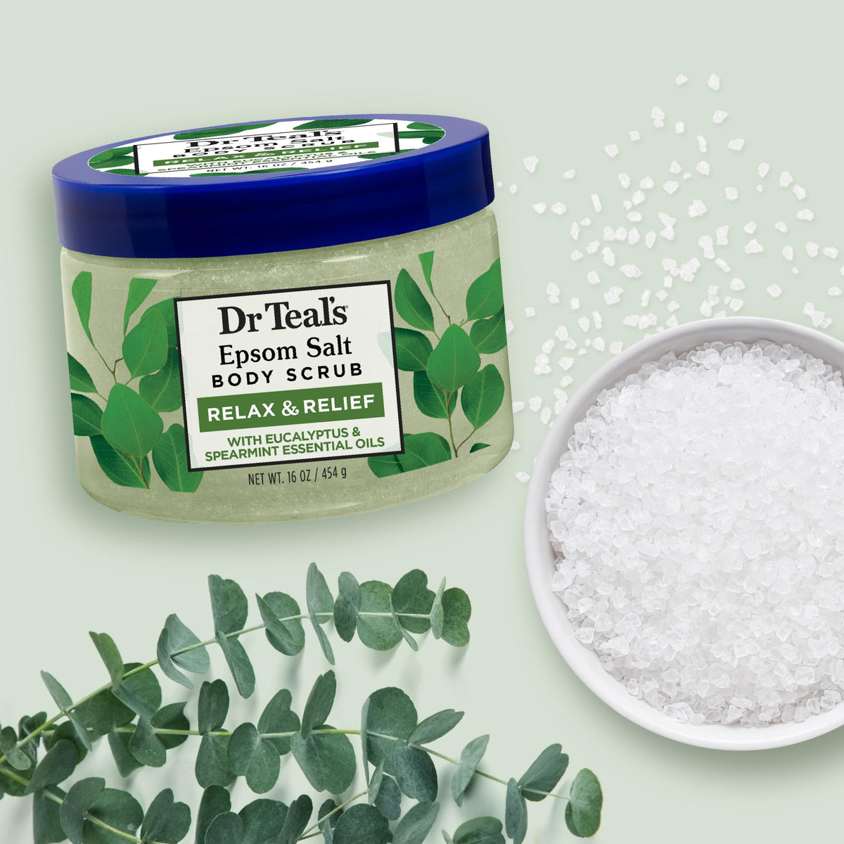 Dr Teal's Epsom Salt Body Scrub with shea butter and jojoba oil