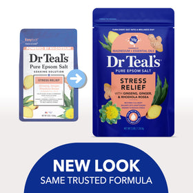Dr Teal's Epsom Salt in a bath setting