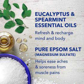 Dr Teal's Epsom Salt in a bowl with a scoop