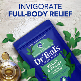 Dr Teal's Epsom Salt packaging side view