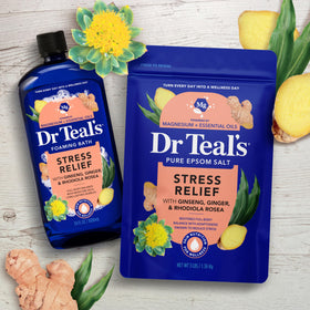 Dr Teal's Epsom Salt with body lotion for hydration