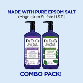 Dr Teal's Eucalyptus Body Wash with Pure Epsom Salt front view
