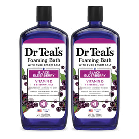 Dr Teal's Foaming Bath Black Elderberry front view