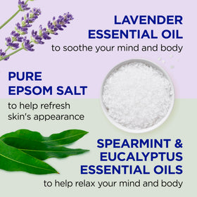 Dr Teal's Foaming Bath Lavender & Eucalyptus with bubbles