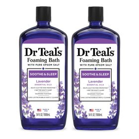 Dr Teal's Foaming Bath Lavender front view with packaging