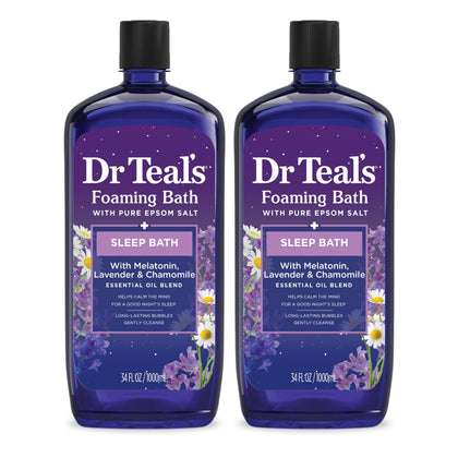 Dr Teal's Foaming Bath Sleep Blend 34 fl oz front view