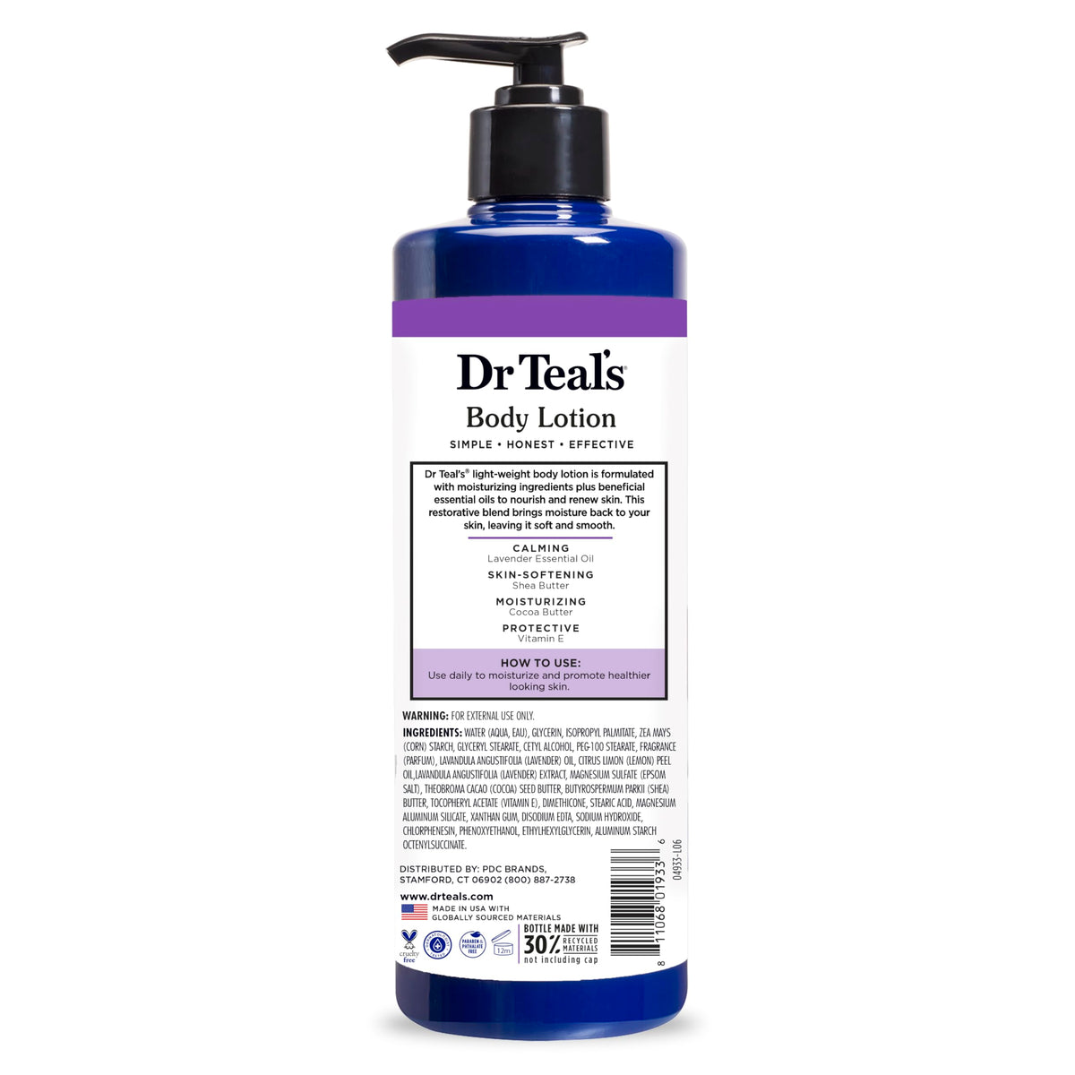 Dr Teal's Lavender Body Lotion 18 fl oz packaging