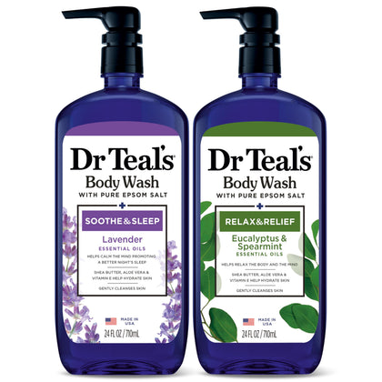 Dr Teal's Lavender Body Wash with Pure Epsom Salt front view