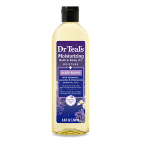 Dr Teal's Moisturizing Bath & Body Oil Sleep Blend 8.8 fl oz front view