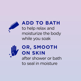 Dr Teal's Moisturizing Bath & Body Oil Sleep Blend side view