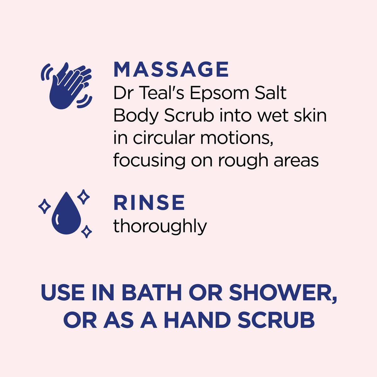 Dr Teal's Pink Himalayan Salt Body Scrub texture close-up