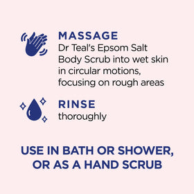 Dr Teal's Pink Himalayan Salt Body Scrub texture close-up