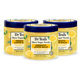 Dr Teal's Shea Sugar Scrub 19 oz pack of 3 front view