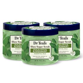 Dr Teal's Shea Sugar Scrub Eucalyptus & Spearmint front view