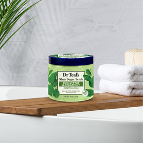 Dr Teal's Shea Sugar Scrub Eucalyptus & Spearmint ingredients list