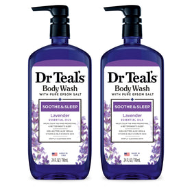 Dr Teal's Soothe & Sleep Lavender Body Wash front view 24 fl oz