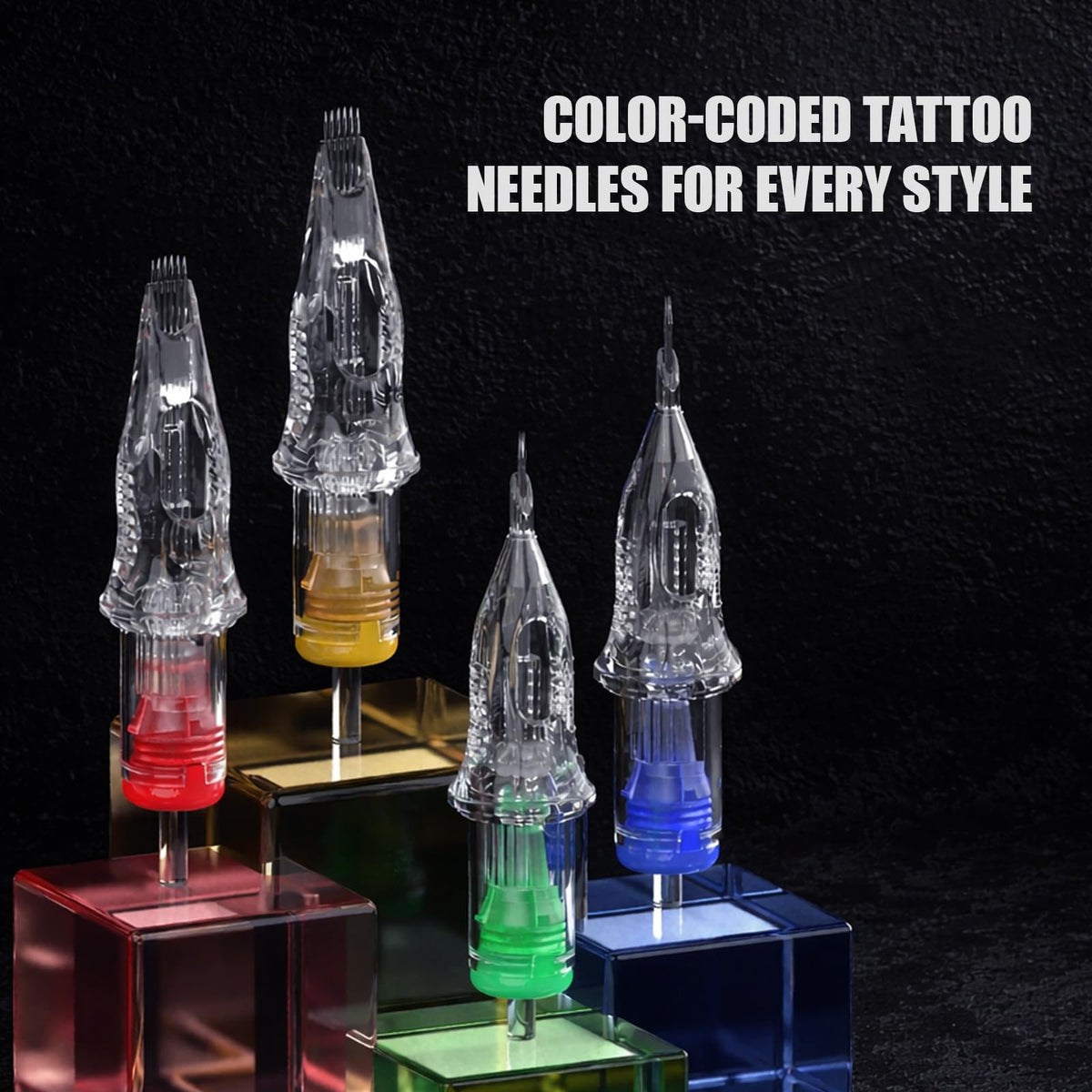 Dragonhawk tattoo needle with transparent cartridge