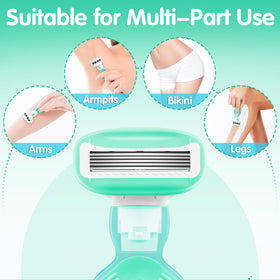 DreamGenius Travel Razor blades showing 360-degree lubrication