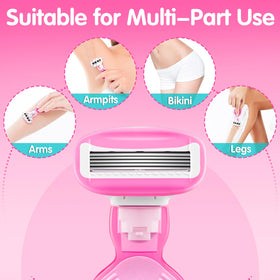 DreamGenius Travel Razor demonstrating 360-degree lubrication feature