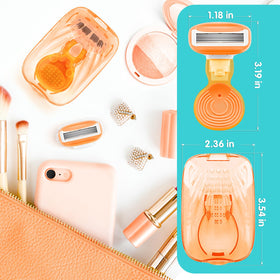 DreamGenius Travel Razor displayed on a bathroom counter