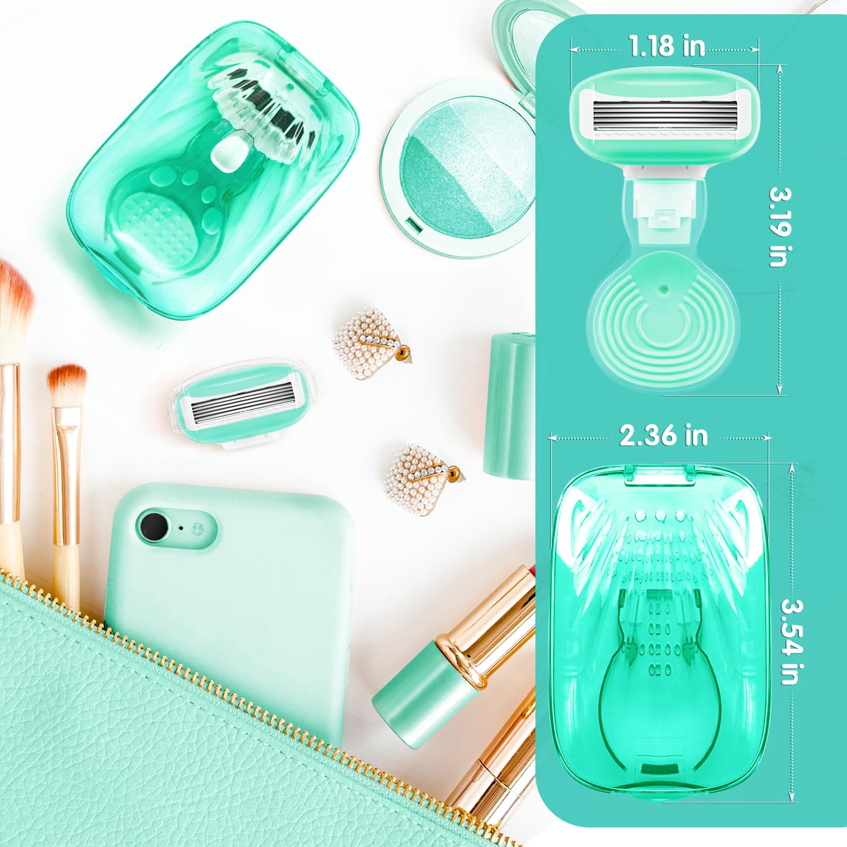 DreamGenius Travel Razor with replacement blade