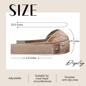 Dreamlover Wig Grip Band laid flat showing its width