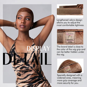 Dreamlover Wig Grip Headband in brown colour on a mannequin