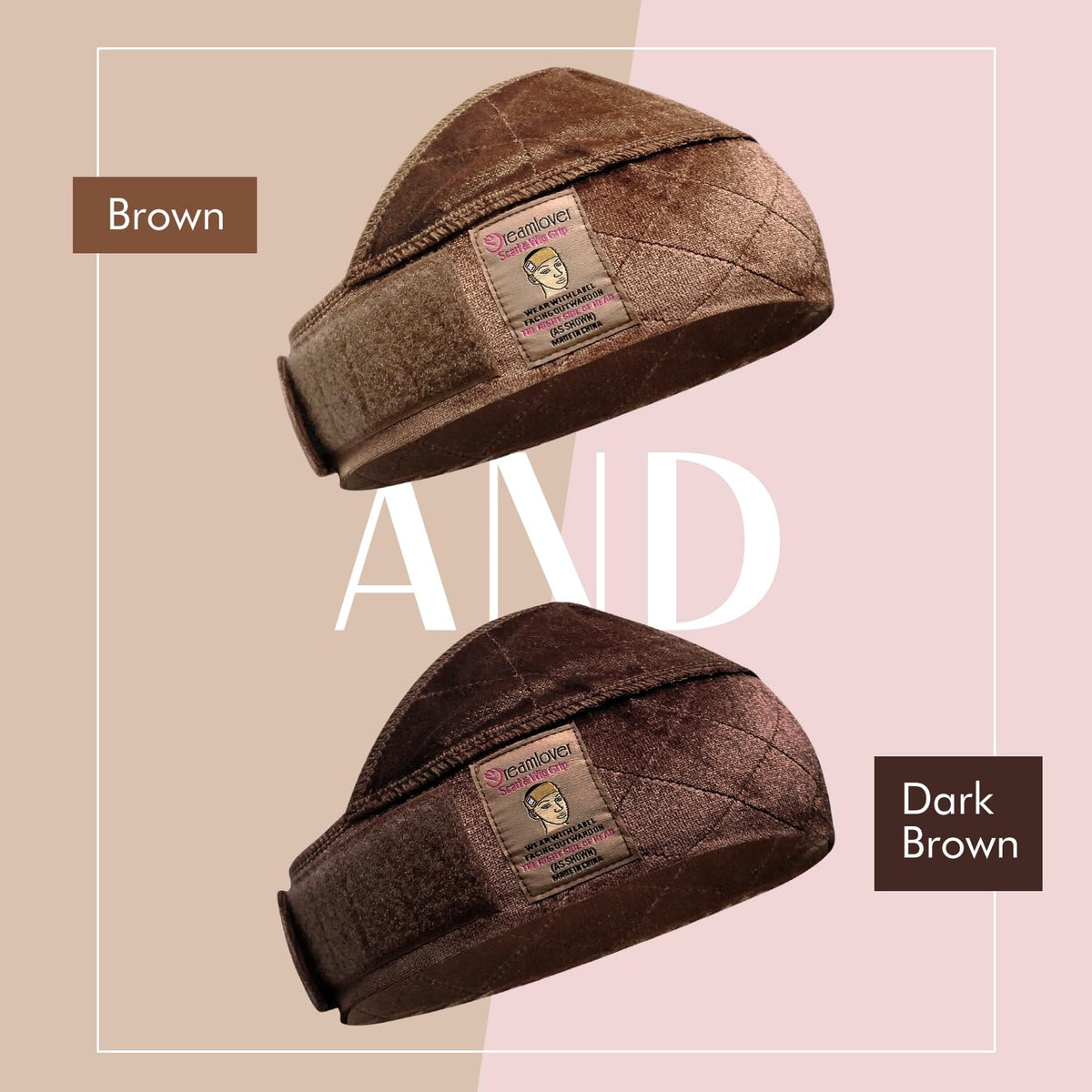 Dreamlover Wig Grip Headband packaging with logo