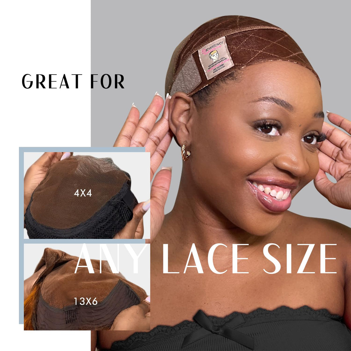 Dreamlover Wig Grip Headband showing widened area for grip