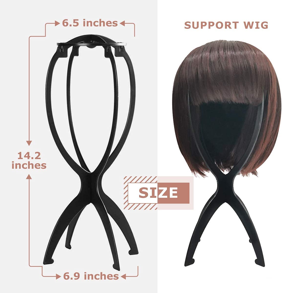 Dreamlover wig stand collapsed for easy storage