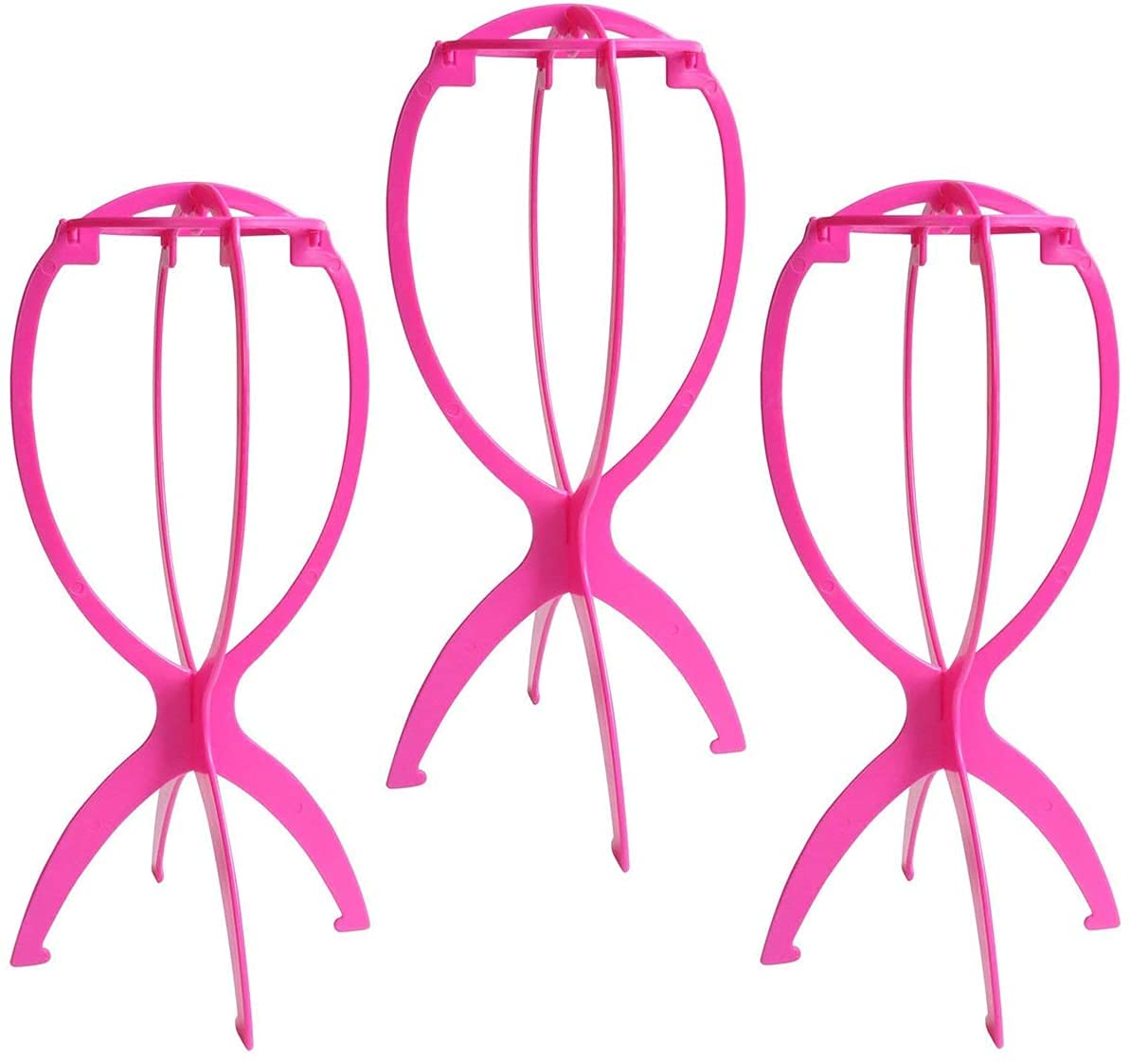 Dreamlover Wig Stand Hot Pink front view