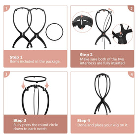 Dreamlover wig stand in travel suitcase for portability