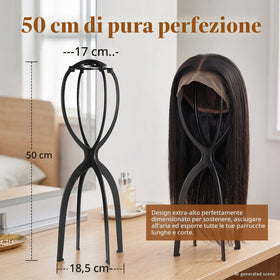 Dreamlover wig stand packed for travel