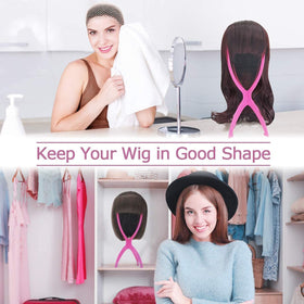 Dreamlover Wig Stand showing a hat on top