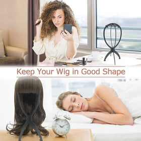 Dreamlover wig stand showing hollow design for air drying
